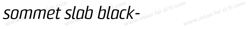 sommet slab black字体转换